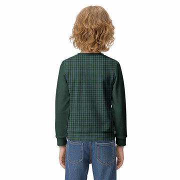 Arbuthnot Tartan Accent Kid Knitted Sweatshirt with Family Crest