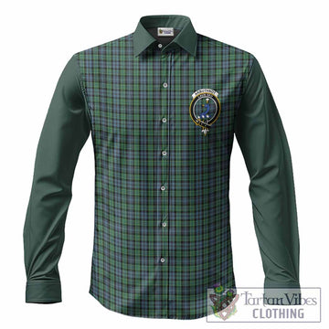 Arbuthnot Tartan Accent Long Sleeve Button Shirts with Family Crest