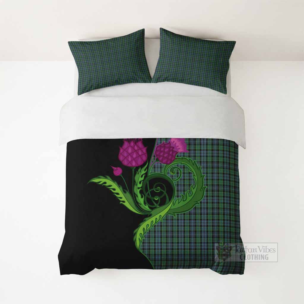 Arbuthnot Tartan Bedding Set Traditional Scottish Thistle - Tartan Vibes Clothing