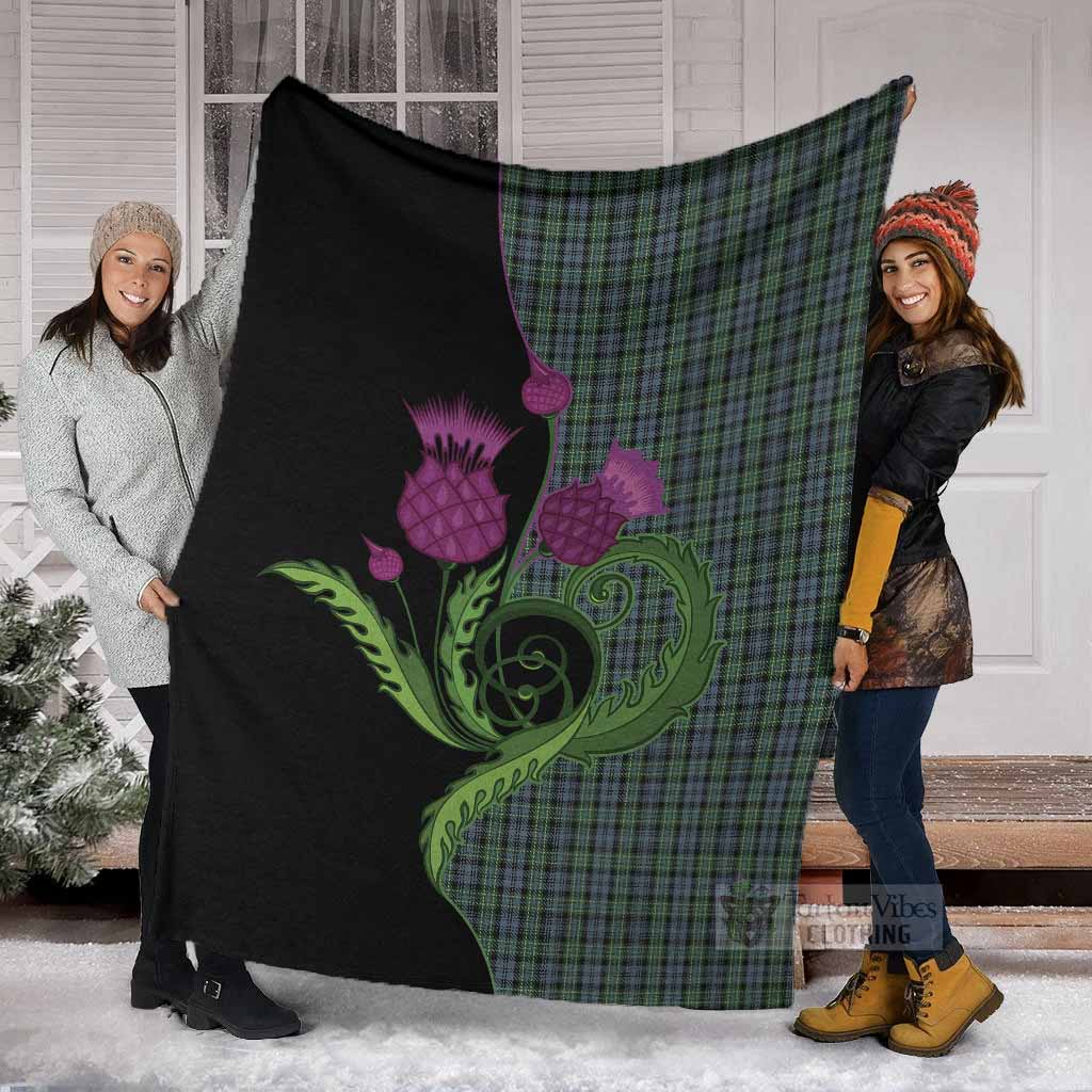 Arbuthnot Tartan Blanket Traditional Scottish Thistle - Tartan Vibes Clothing