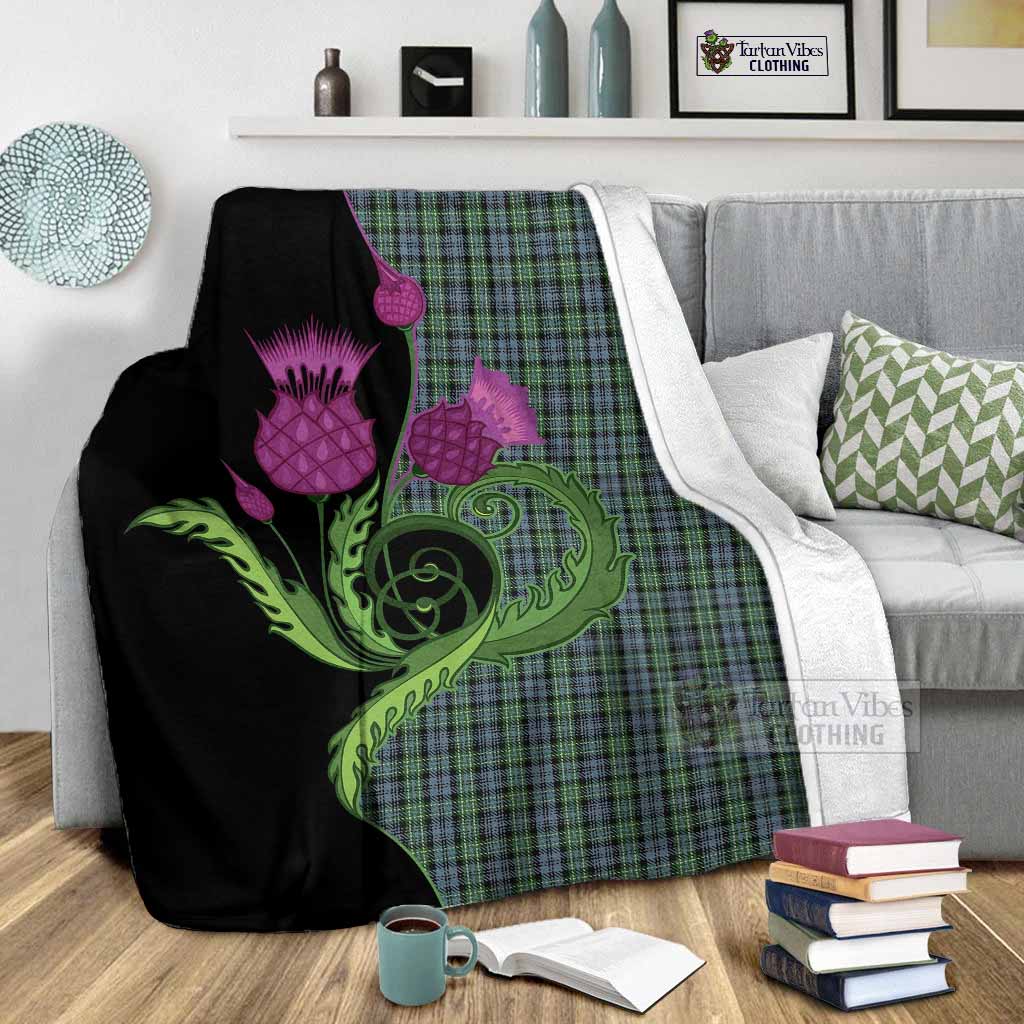 Arbuthnot Tartan Blanket Traditional Scottish Thistle - Tartan Vibes Clothing