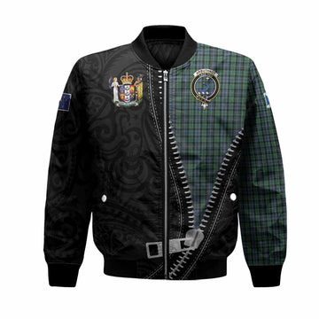 Arbuthnot Tartan Bomber Jacket New Zealand Pattern Unique Zipper Stylized