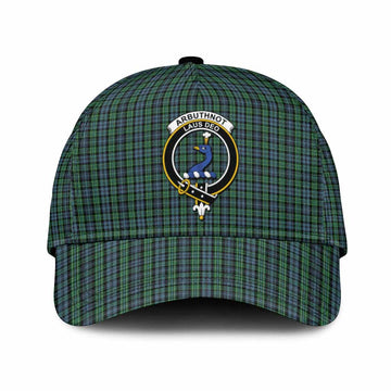 Arbuthnot Tartan Classic Cap with Family Crest