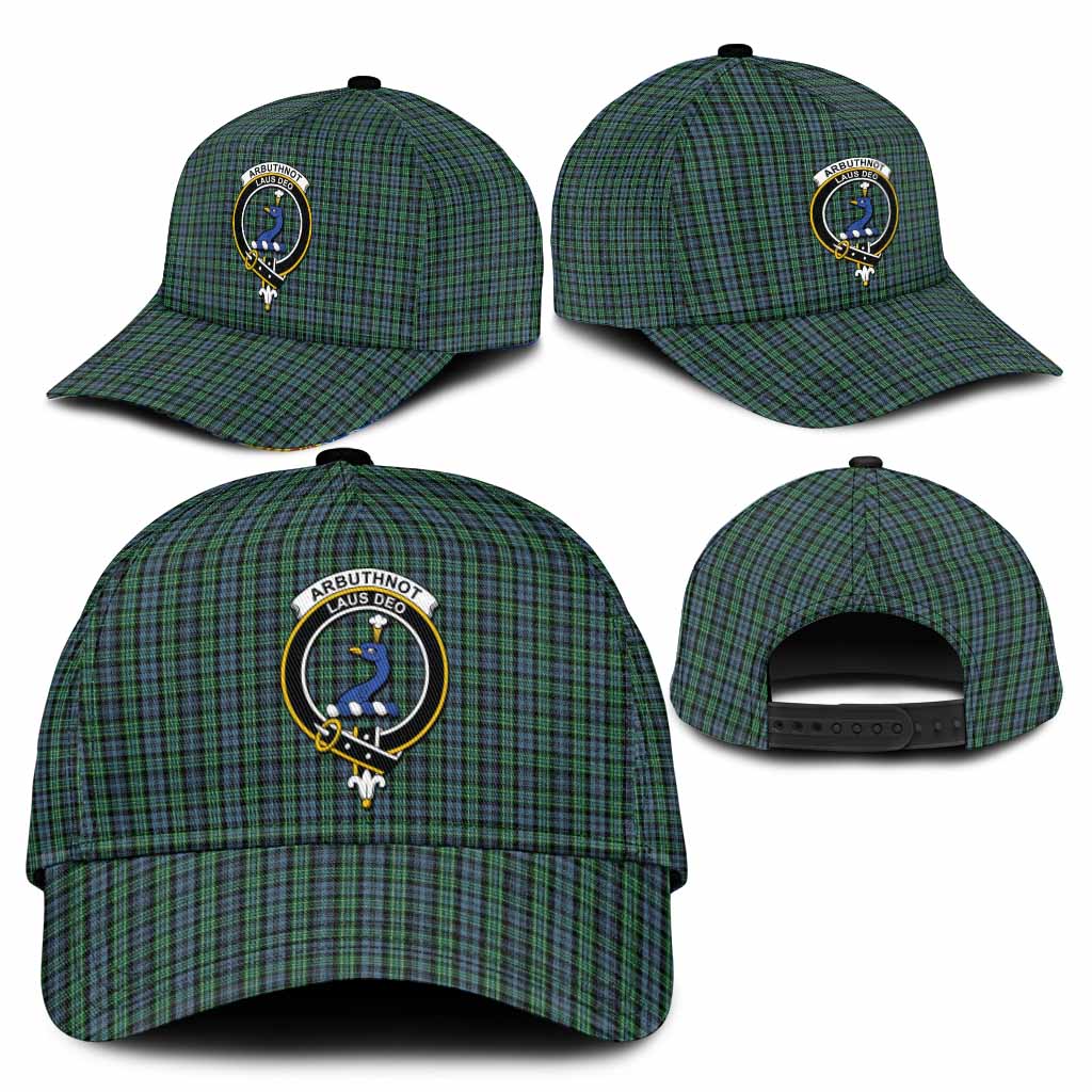 Arbuthnot Tartan Classic Cap with Family Crest