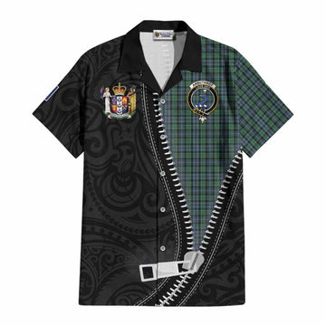 Arbuthnot Tartan Cotton Hawaiian Shirt New Zealand Pattern Unique Zipper Stylized