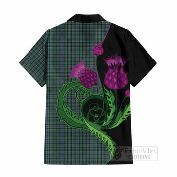 Arbuthnot Tartan Cotton Hawaiian Shirt Traditional Scottish Thistle