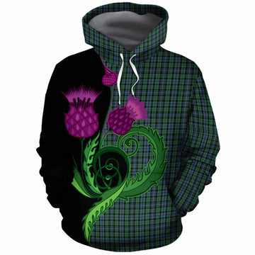 Arbuthnot Tartan Cotton Hoodie Traditional Scottish Thistle