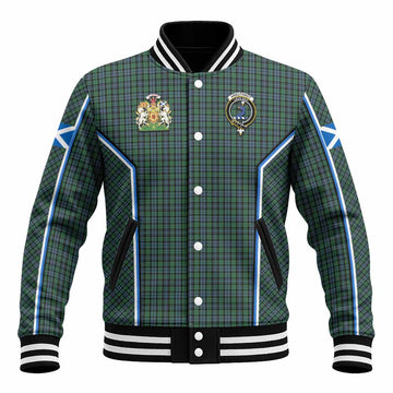Arbuthnot Tartan Crest Baseball Jacket Scotland Coat of Arm Flag Style - Tartan Vibes Clothing