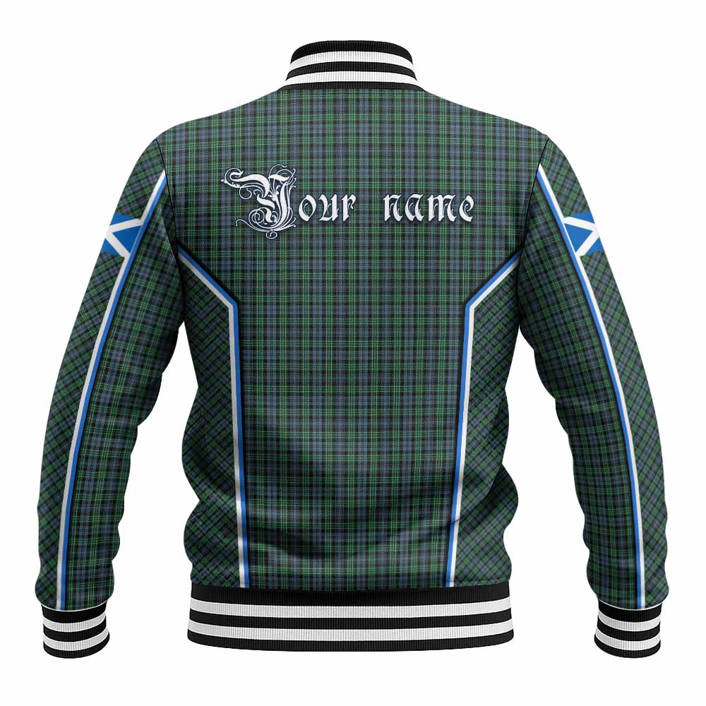 Arbuthnot Tartan Crest Baseball Jacket Scotland Coat of Arm Flag Style - Tartan Vibes Clothing