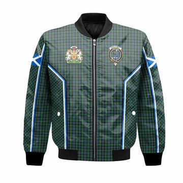Arbuthnot Tartan Crest Bomber Jacket Scotland Coat of Arm Flag Style - Tartan Vibes Clothing
