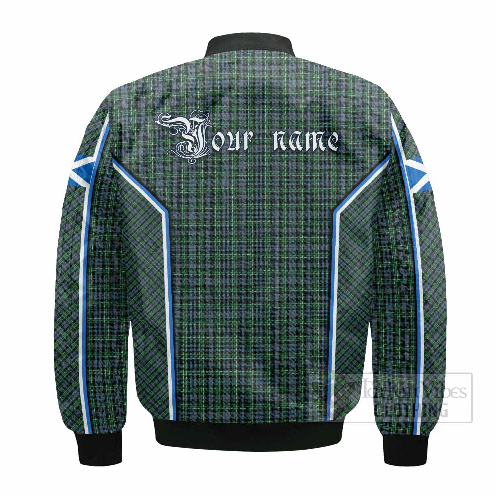 Arbuthnot Tartan Crest Bomber Jacket Scotland Coat of Arm Flag Style - Tartan Vibes Clothing