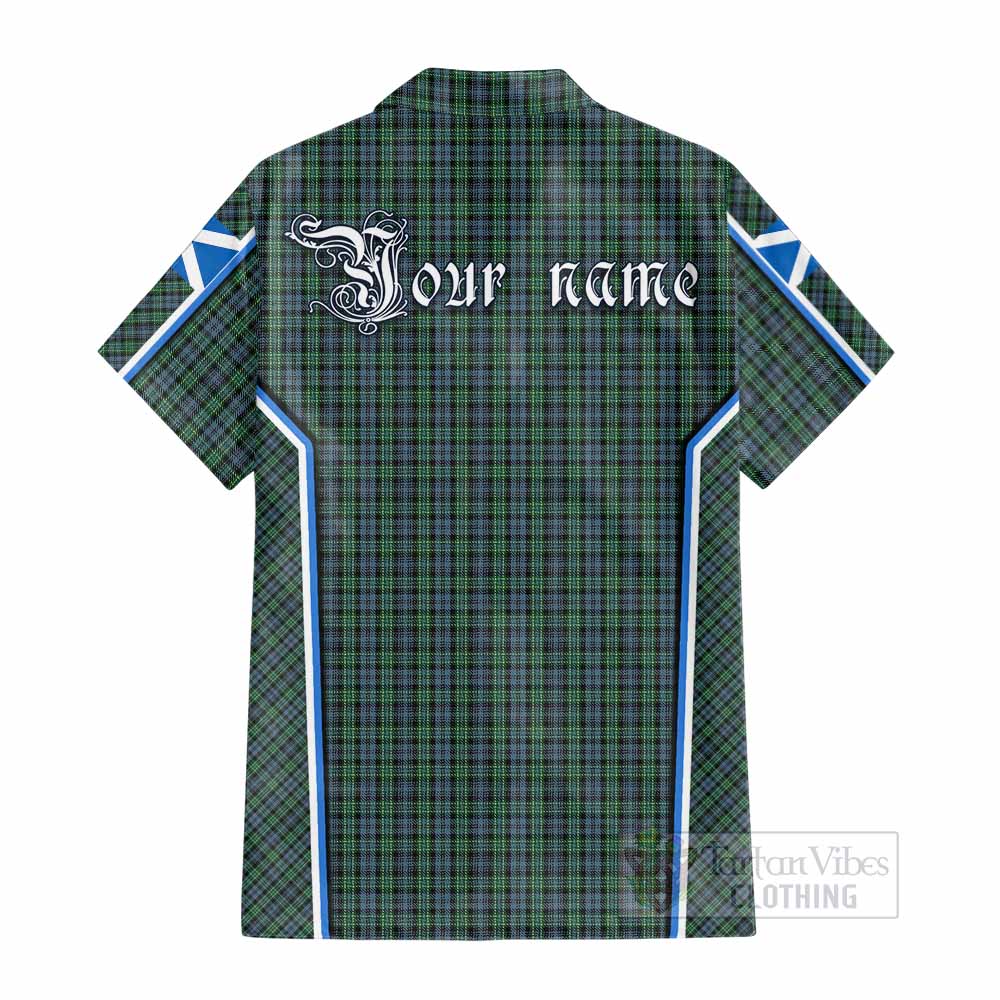Arbuthnot Tartan Crest Cotton Hawaiian Shirt Scotland Coat of Arm Flag Style - Tartan Vibes Clothing