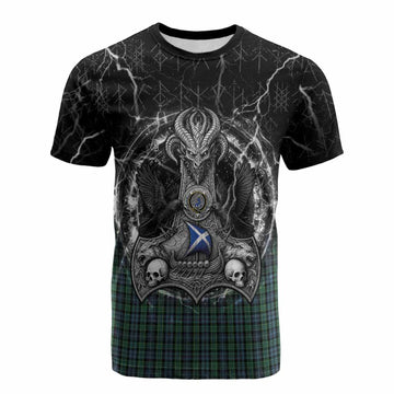 Arbuthnot Tartan Crest Cotton T-shirt Celtic Odin's Raven Legacy