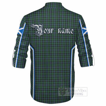 Arbuthnot Tartan Crest Ghillie Kilt Shirt Scotland Coat of Arm Flag Style - Tartan Vibes Clothing