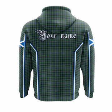 Arbuthnot Tartan Crest Hoodie Scotland Coat of Arm Flag Style - Tartan Vibes Clothing