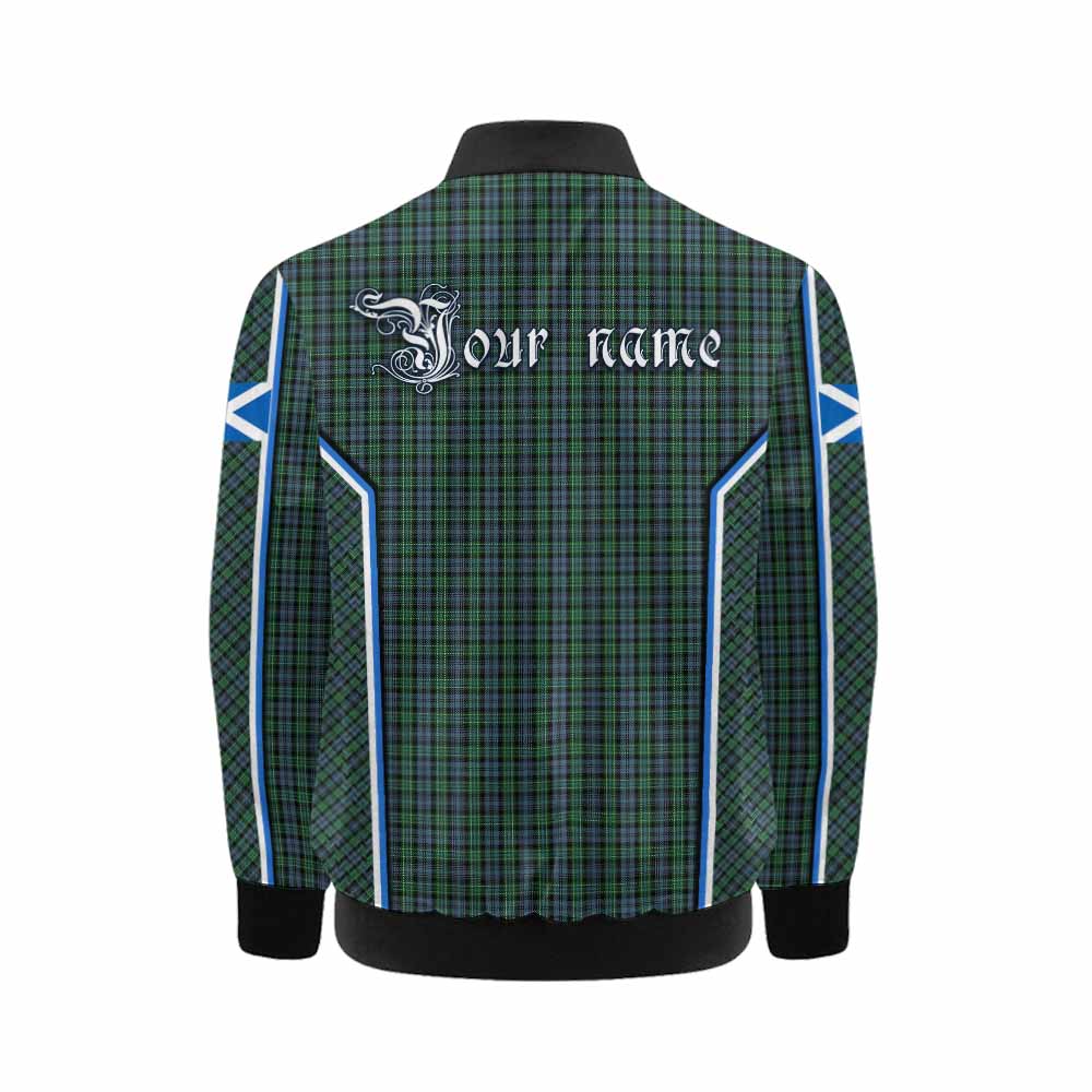 Arbuthnot Tartan Crest Kid Bomber Jacket Scotland Coat of Arm Flag Style - Tartan Vibes Clothing