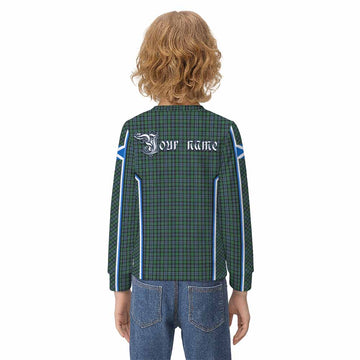 Arbuthnot Tartan Crest Kid Knitted Sweatshirt Scotland Coat of Arm Flag Style - Tartan Vibes Clothing