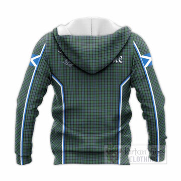 Arbuthnot Tartan Crest Knitted Hoodie Scotland Coat of Arm Flag Style - Tartan Vibes Clothing