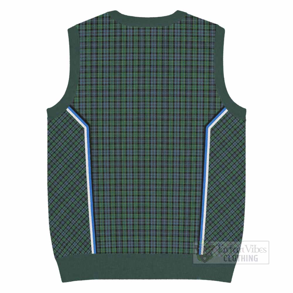 Arbuthnot Tartan Crest Knitted V-Neck Vest Scotland Coat of Arm Flag Style - Tartan Vibes Clothing