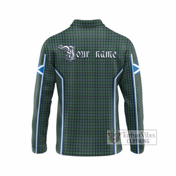 Arbuthnot Tartan Crest Long Sleeve Polo Shirt Scotland Coat of Arm Flag Style - Tartan Vibes Clothing