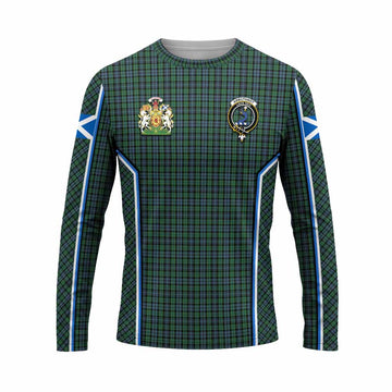 Arbuthnot Tartan Crest Long Sleeve T-Shirt Scotland Coat of Arm Flag Style - Tartan Vibes Clothing