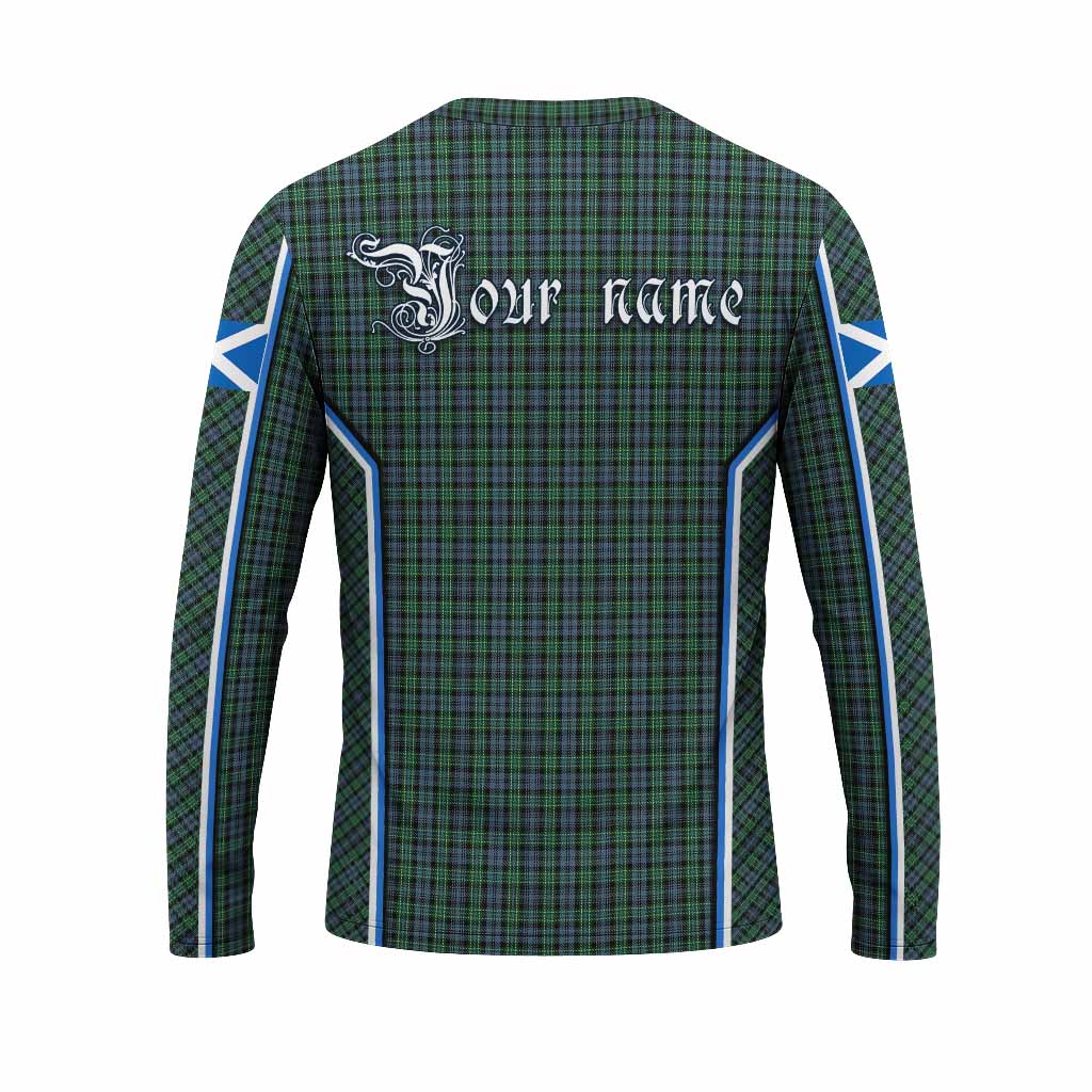 Arbuthnot Tartan Crest Long Sleeve T-Shirt Scotland Coat of Arm Flag Style - Tartan Vibes Clothing