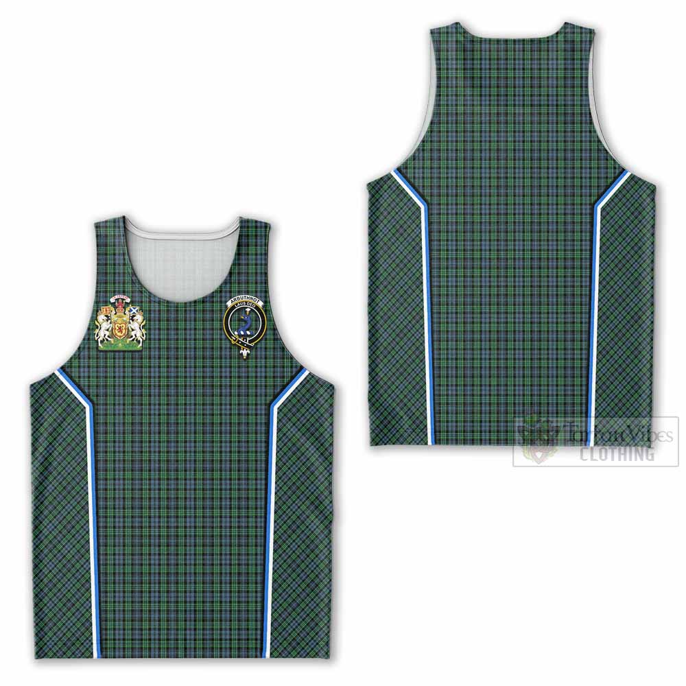 Arbuthnot Tartan Crest Men Tank Top Scotland Coat of Arm Flag Style - Tartan Vibes Clothing