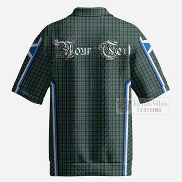 Arbuthnot Tartan Crest Men’s Polo Sweater Top Scotland Coat of Arm Flag Style