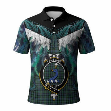 Arbuthnot Tartan Crest Polo Shirt New Zealand Maori Korowai Cloak