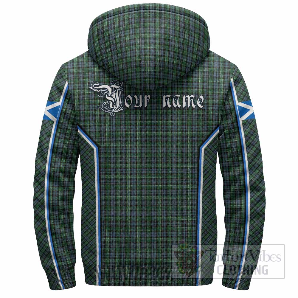 Arbuthnot Tartan Crest Sherpa Hoodie Scotland Coat of Arm Flag Style - Tartan Vibes Clothing