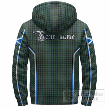 Arbuthnot Tartan Crest Sherpa Hoodie Scotland Coat of Arm Flag Style - Tartan Vibes Clothing