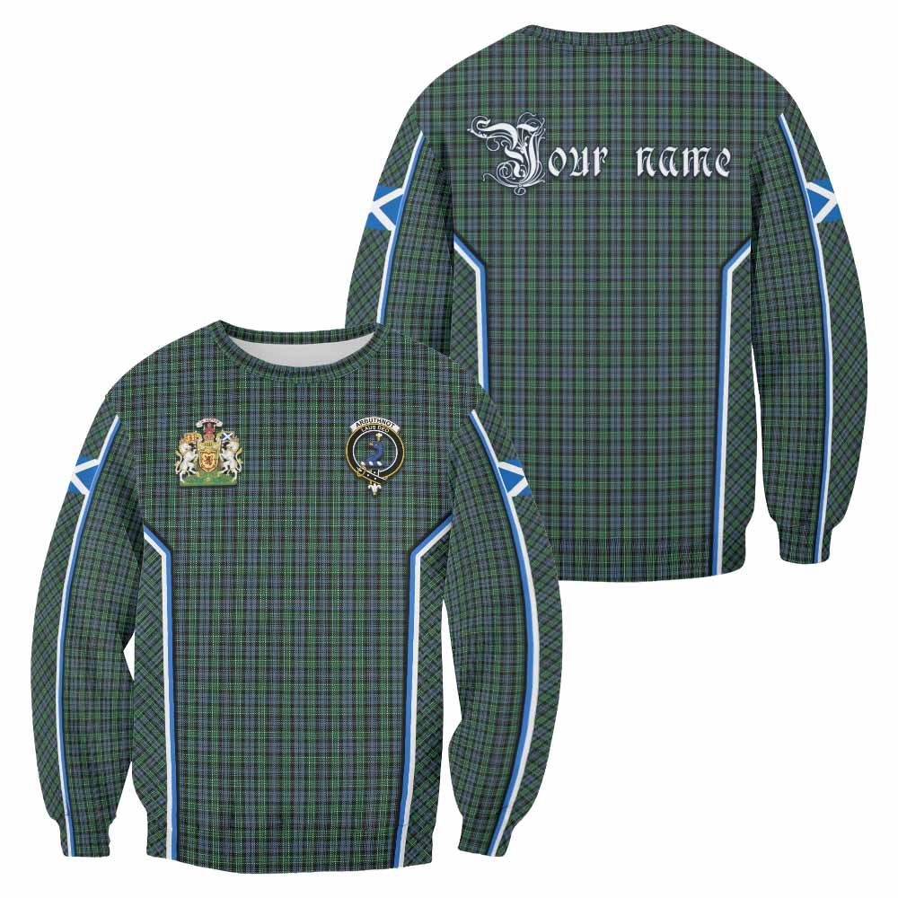 Arbuthnot Tartan Crest Sweatshirt Scotland Coat of Arm Flag Style - Tartan Vibes Clothing
