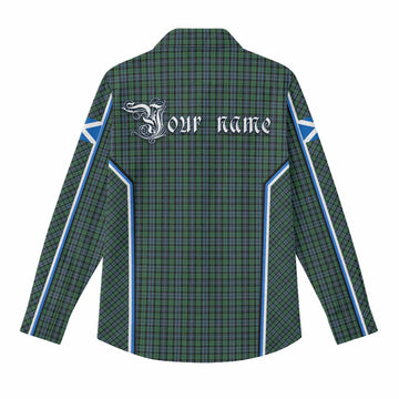 Arbuthnot Tartan Crest Women Casual Shirt Scotland Coat of Arm Flag Style - Tartan Vibes Clothing