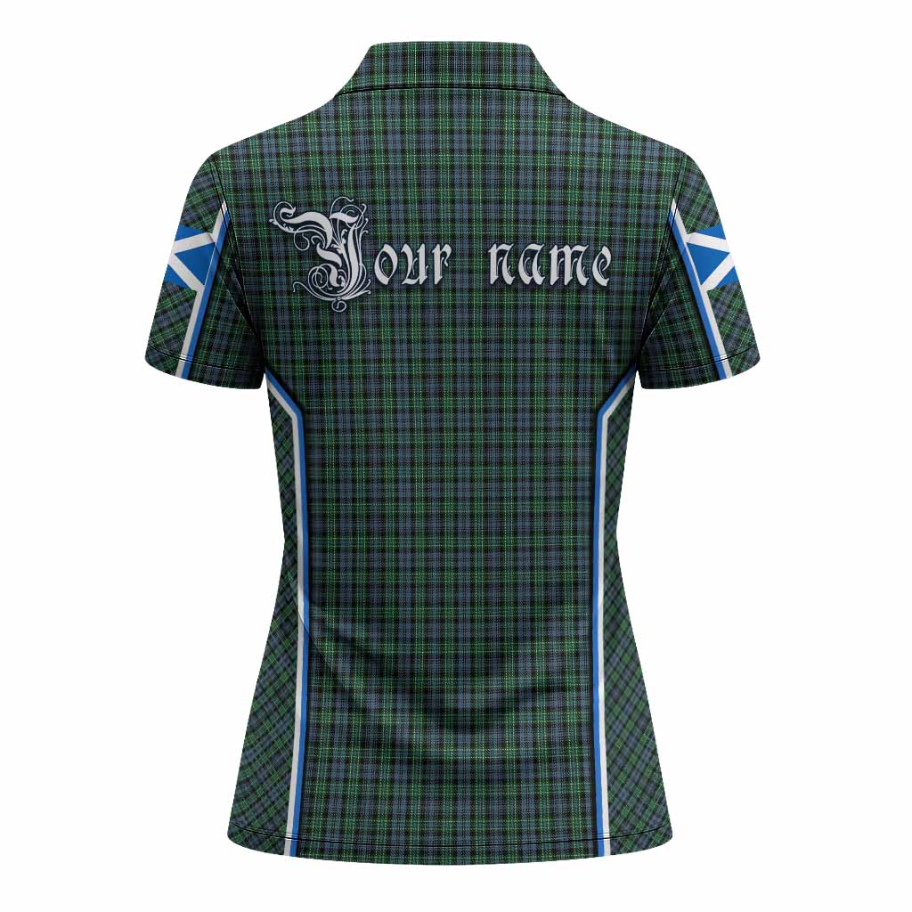 Arbuthnot Tartan Crest Women's Polo Shirt Scotland Coat of Arm Flag Style - Tartan Vibes Clothing
