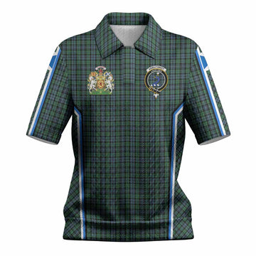 Arbuthnot Tartan Crest Women’s Polo Sweater Top Scotland Coat of Arm Flag Style
