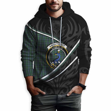 Arbuthnot Tartan Family Crest Hoodie Celtic Scottish Thistle Floral - Tartan Vibes Clothing