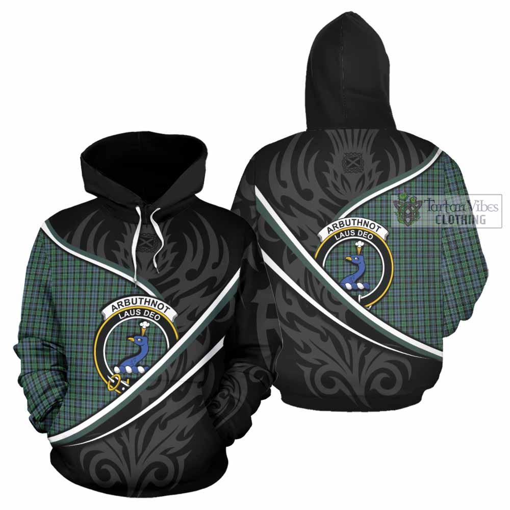 Arbuthnot Tartan Family Crest Hoodie Celtic Scottish Thistle Floral - Tartan Vibes Clothing