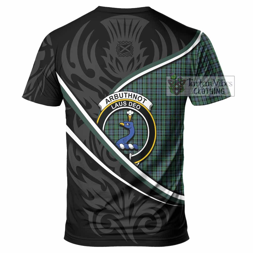 Arbuthnot Tartan Family Crest T-shirt Celtic Scottish Thistle Floral - Tartan Vibes Clothing