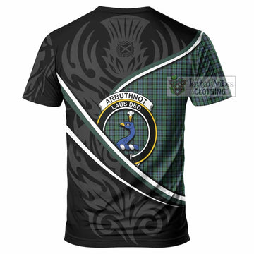 Arbuthnot Tartan Family Crest T-shirt Celtic Scottish Thistle Floral - Tartan Vibes Clothing