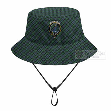 Arbuthnot Tartan Fishing Hat with Family Crest
