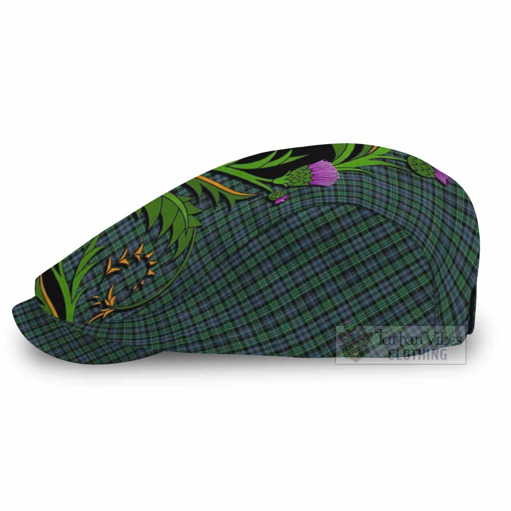 Arbuthnot Tartan Flat Cap, Jeff Cap Scottish Thistle Pride Heritage Art - Tartan Vibes Clothing