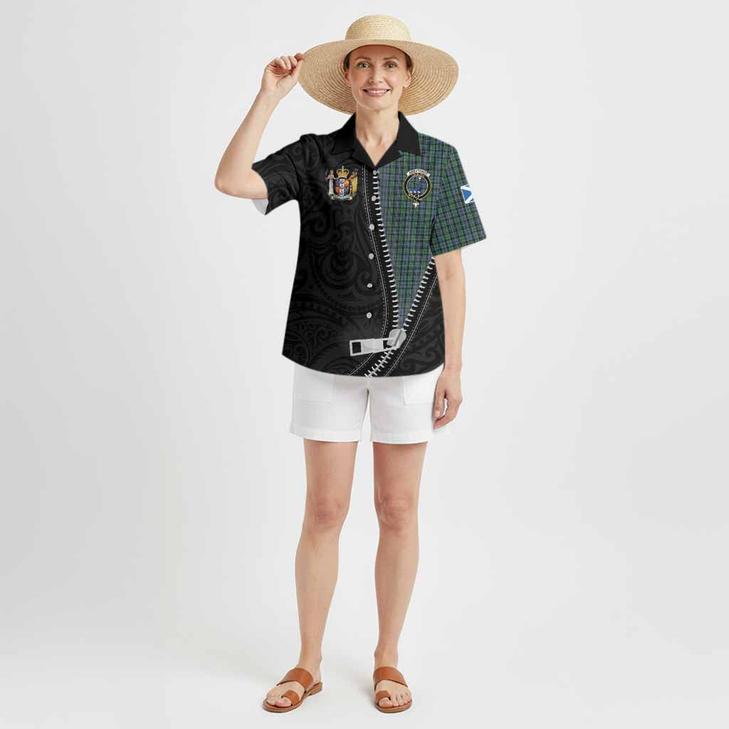 Arbuthnot Tartan Hawaiian Shirt New Zealand Pattern Unique Zipper Stylized