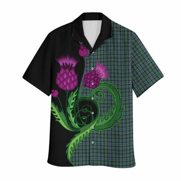 Arbuthnot Tartan Hawaiian Shirt Traditional Scottish Thistle