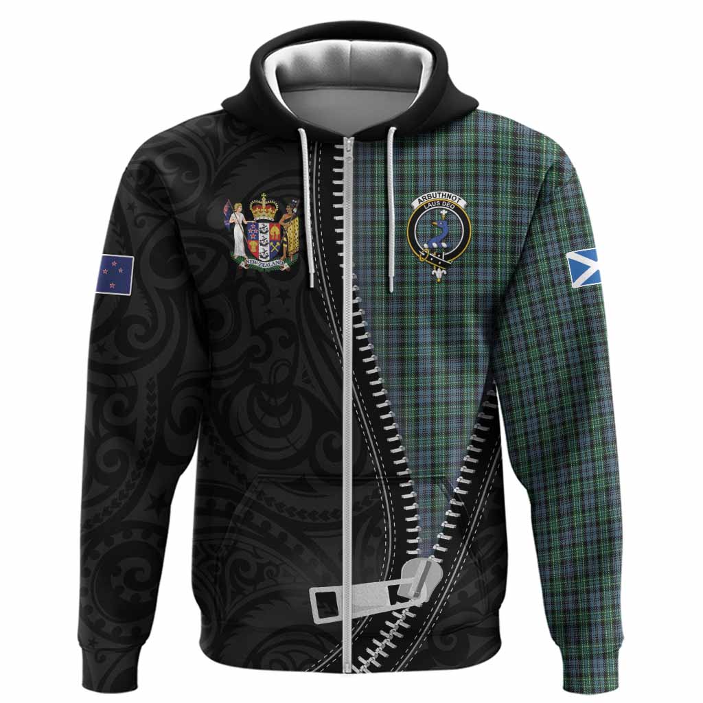 Arbuthnot Tartan Hoodie New Zealand Pattern Unique Zipper Stylized