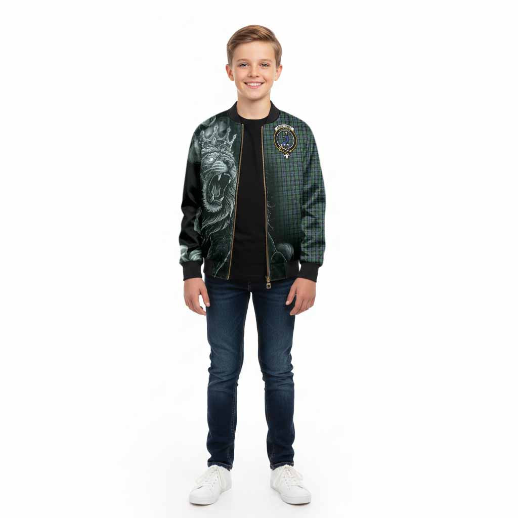 Arbuthnot Tartan Kid Bomber Jacket Roaring Lion Heritage