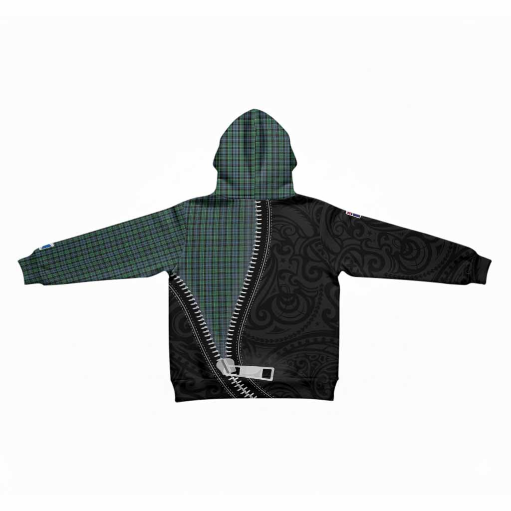 Arbuthnot Tartan Kid Hoodie New Zealand Pattern Unique Zipper Stylized