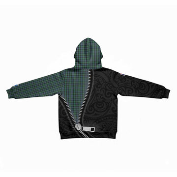 Arbuthnot Tartan Kid Hoodie New Zealand Pattern Unique Zipper Stylized