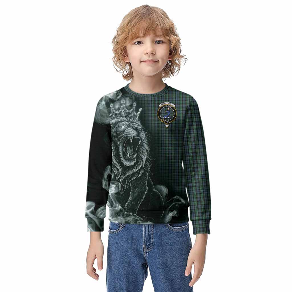 Arbuthnot Tartan Kid Knitted Sweatshirt Roaring Lion Heritage