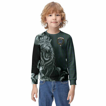 Arbuthnot Tartan Kid Knitted Sweatshirt Roaring Lion Heritage