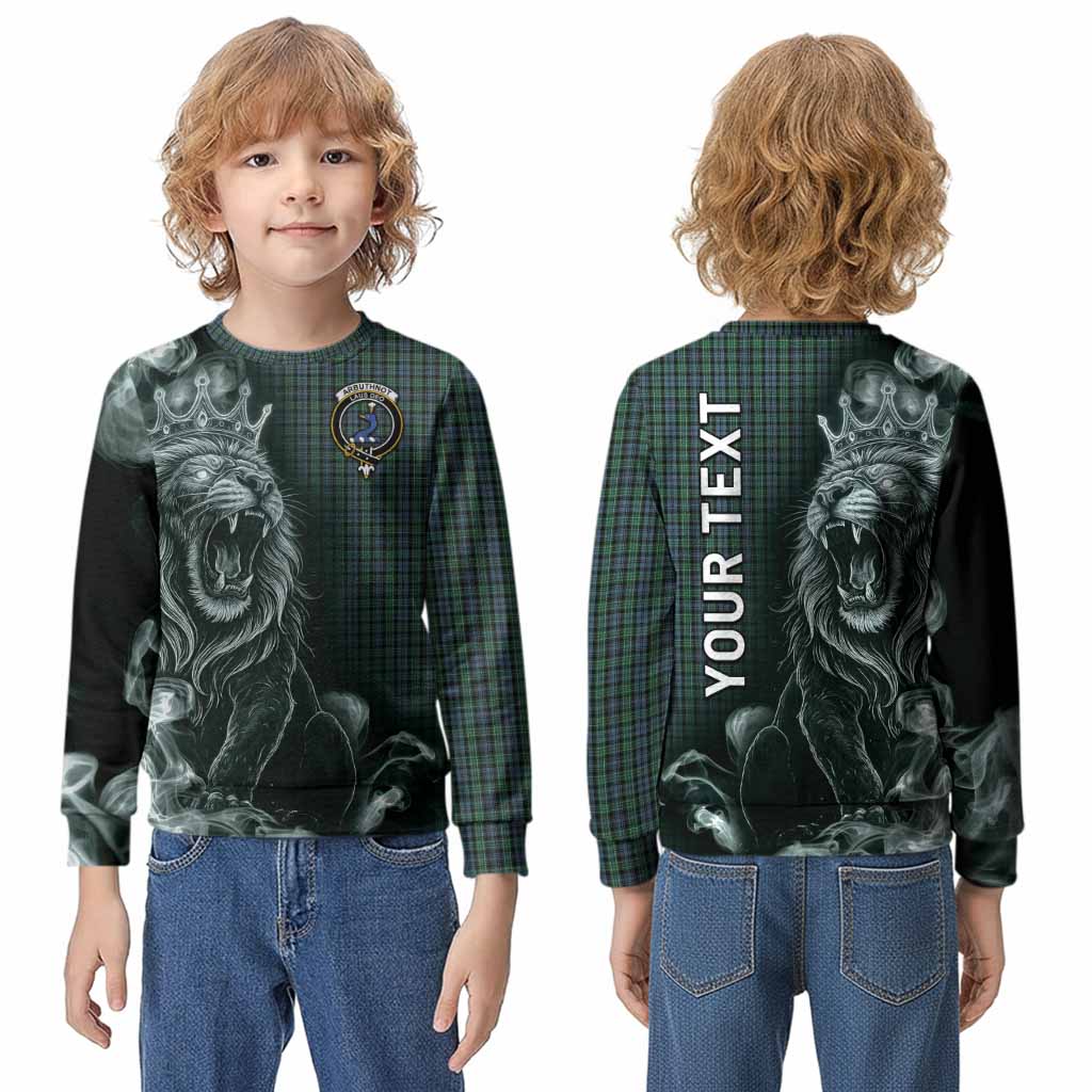 Arbuthnot Tartan Kid Knitted Sweatshirt Roaring Lion Heritage